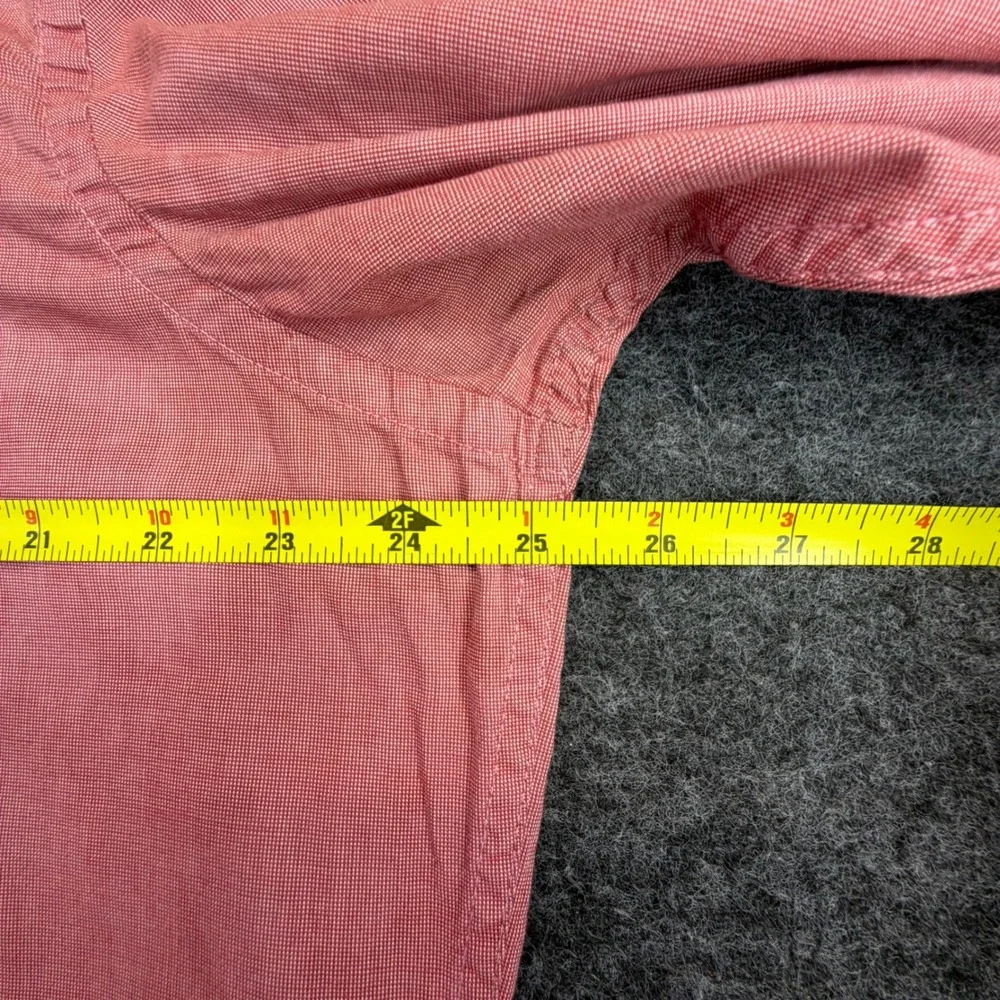 Banana Republic Button Down Shirt Mens XL Ranch Red Soft‎ Wash Cotton (READ)